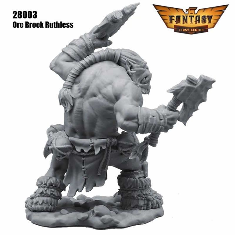 FLM28003 Orc Brock Ruthless Figure Kit 28mm Heroic Scale Miniature Unpainted (ONLINE ORDER ONLY)