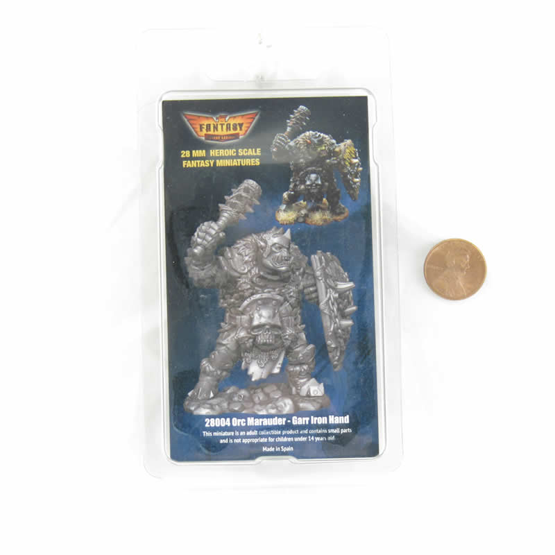 FLM28004 Orc Garr Iron Handed Figure Kit 28mm Heroic Scale Miniature Unpainted (ONLINE ORDER ONLY)