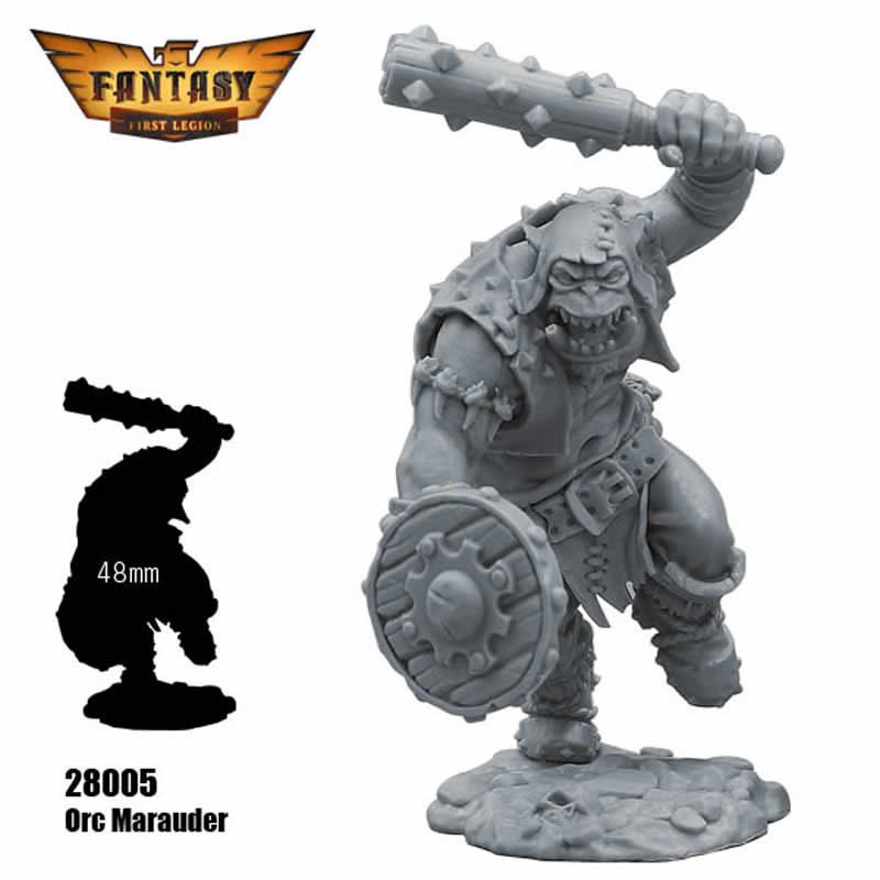 FLM28005 Orc Marauder Figure Kit 28mm Heroic Scale Miniature Unpainted (ONLINE ORDER ONLY)
