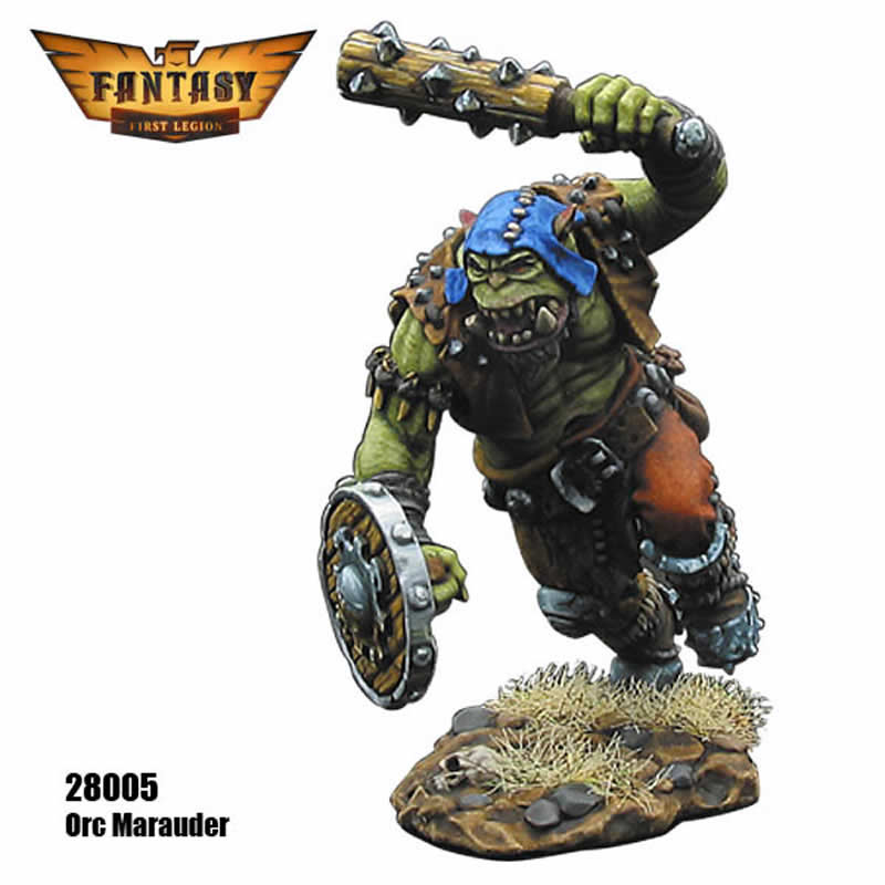 FLM28005 Orc Marauder Figure Kit 28mm Heroic Scale Miniature Unpainted (ONLINE ORDER ONLY)