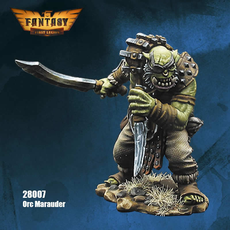 FLM28007 Orc Mercenary Figure Kit 28mm Heroic Scale Miniature Unpainted (ONLINE ORDER ONLY)