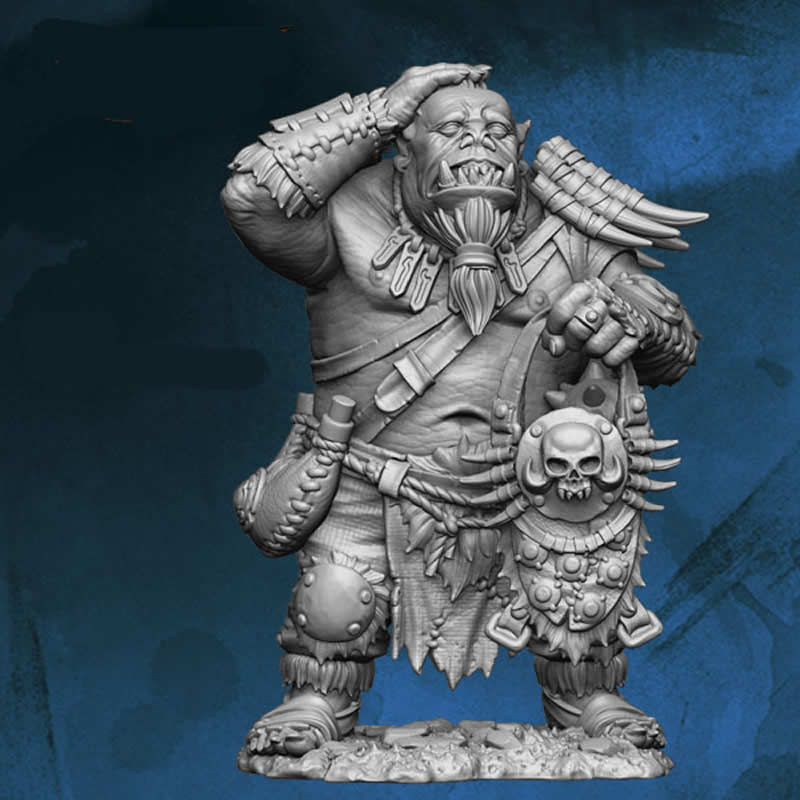 FLM28013 Orc Watching Gamers Figure Kit 28mm Heroic Scale Miniature Unpainted (ONLINE ORDER ONLY)