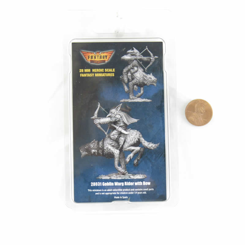 FLM28031 Goblin Warrior On Warg No. 2 Figure Kit 28mm Heroic Scale Miniature Unpainted (ONLINE ORDER ONLY)