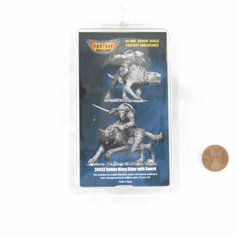 FLM28032 Goblin Warrior on Warg No. 3 Figure Kit 28mm Heroic Scale Miniature Unpainted (ONLINE ORDER ONLY)