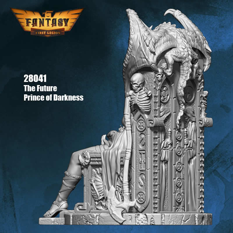 FLM28041 The Future Prince Of Darkness Figure Kit 28mm Heroic Scale Miniature Unpainted First Legion (ONLINE ORDER ONLY)