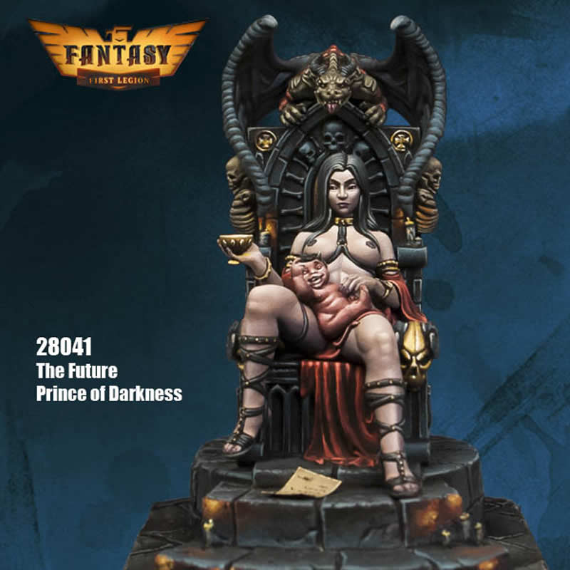 FLM28041 The Future Prince Of Darkness Figure Kit 28mm Heroic Scale Miniature Unpainted First Legion (ONLINE ORDER ONLY)