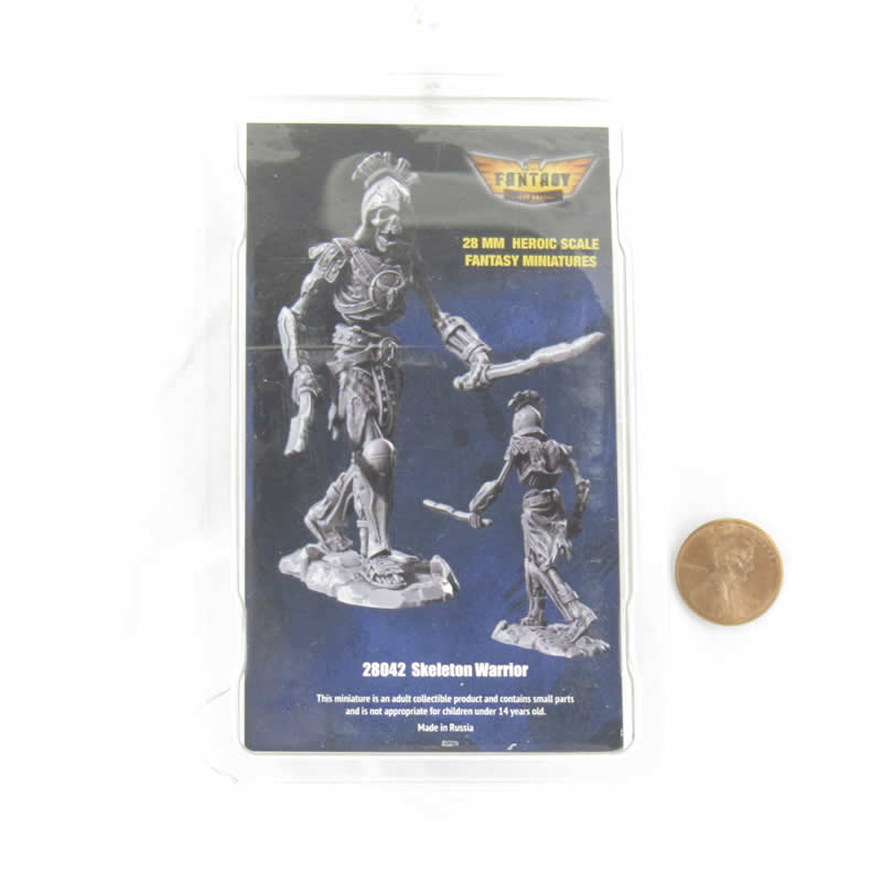 FLM28042 Skeleton Warrior Figure Kit 28mm Heroic Scale Miniature Unpainted (ONLINE ORDER ONLY)