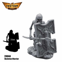 FLM28044 Skeleton Warrior with Shield Figure Kit 28mm Heroic Scale Miniature Unpainted (ONLINE ORDER ONLY)