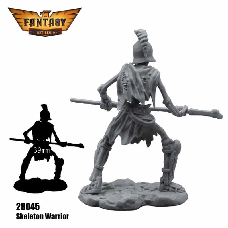 FLM28045 Skeleton Warrior Figure Kit 28mm Heroic Scale Miniature Unpainted (ONLINE ORDER ONLY)