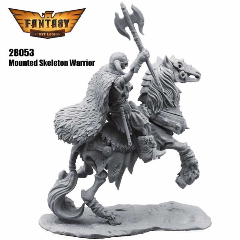 FLM28053 Mounted Skeleton Figure Kit 28mm Heroic Scale Miniature Unpainted (ONLINE ORDER ONLY)