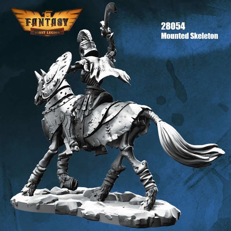 FLM28054 Mounted Skeleton Figure Kit 28mm Heroic Scale Miniature Unpainted (ONLINE ORDER ONLY)