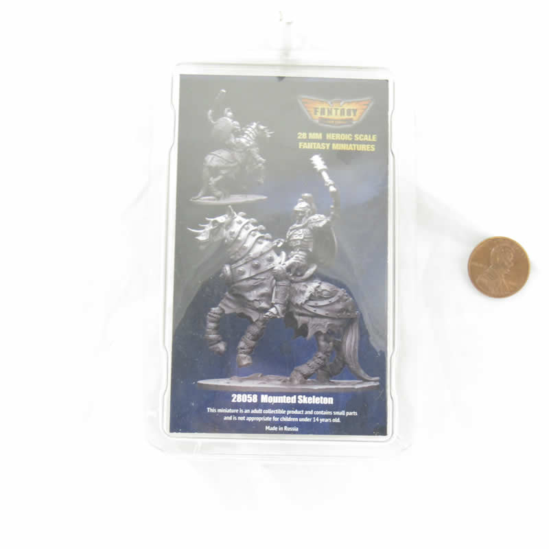 FLM28058 Mounted Skeleton Warrior Figure Kit 28mm Heroic Scale Miniature Unpainted (ONLINE ORDER ONLY)