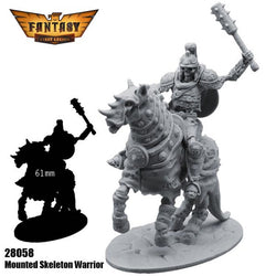 FLM28058 Mounted Skeleton Warrior Figure Kit 28mm Heroic Scale Miniature Unpainted (ONLINE ORDER ONLY)