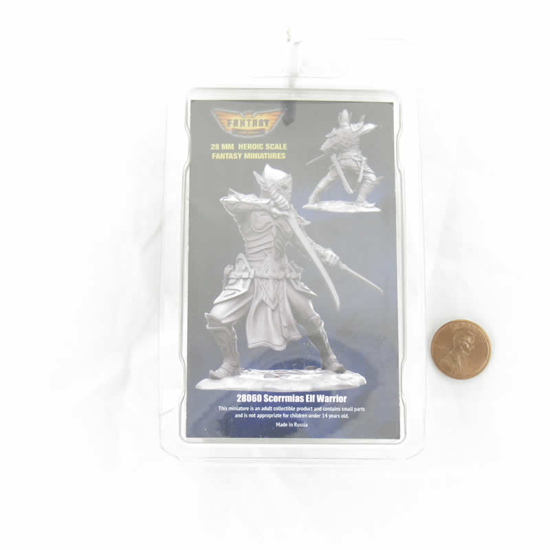 FLM28060 Scorrmias Elf Warrior Figure Kit 28mm Heroic Scale Miniature Unpainted (ONLINE ORDER ONLY)