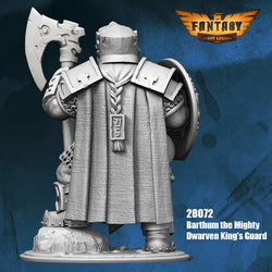 FLM28072 Barthum The Mighty Dwarven Warrior Figure Kit 28mm Heroic Scale Miniature Unpainted (ONLINE ORDER ONLY)