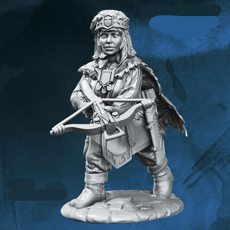 FLM28077 Dwarven Huntress Figure Kit 28mm Heroic Scale Miniature Unpainted (ONLINE ORDER ONLY)