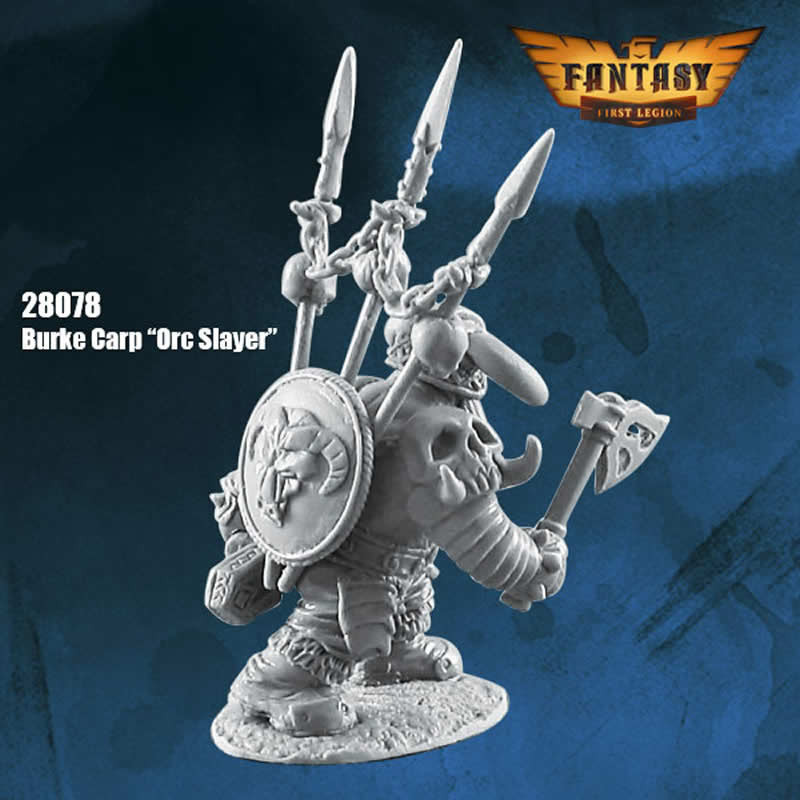 FLM28078 Burke Carp Orc Slayer Figure Kit 28mm Heroic Scale Miniature Unpainted (ONLINE ORDER ONLY)