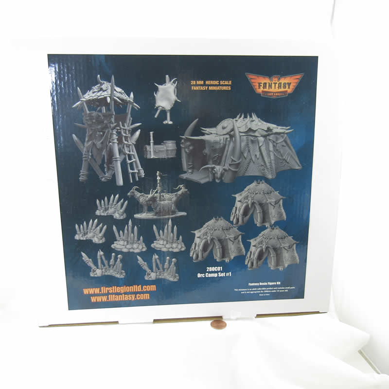 FLM28OC01 Orc Camp Accessories Kit 28mm Heroic Scale Miniature Unpainted (ONLINE ORDER ONLY)