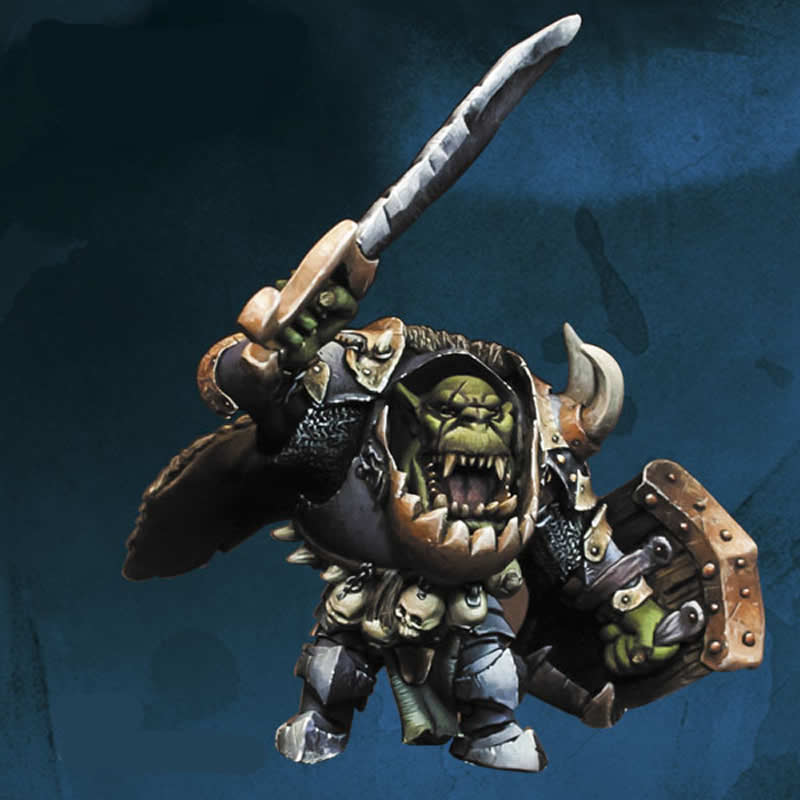FLM28105 Orc Leader Crog Steel Jaw Figure Kit 28mm Heroic Scale Miniature Unpainted (ONLINE ORDER ONLY)