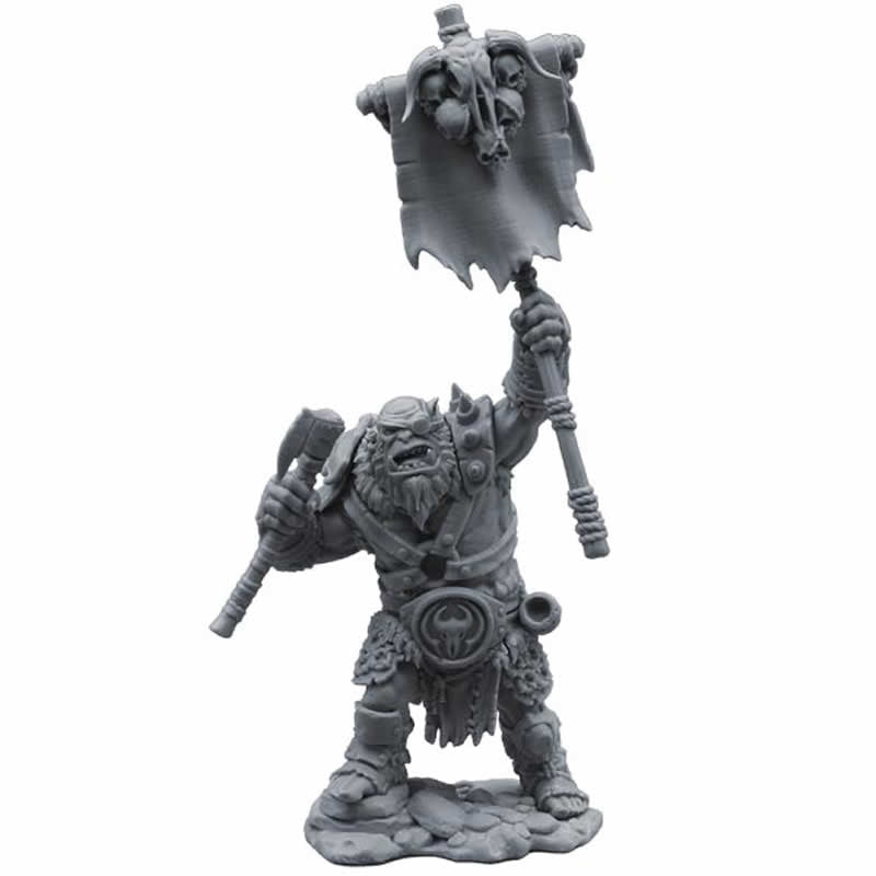 FLM28108 Orc Standard Bearer Uchyn Figure Kit 28mm Heroic Scale Miniature Unpainted (ONLINE ORDER ONLY)