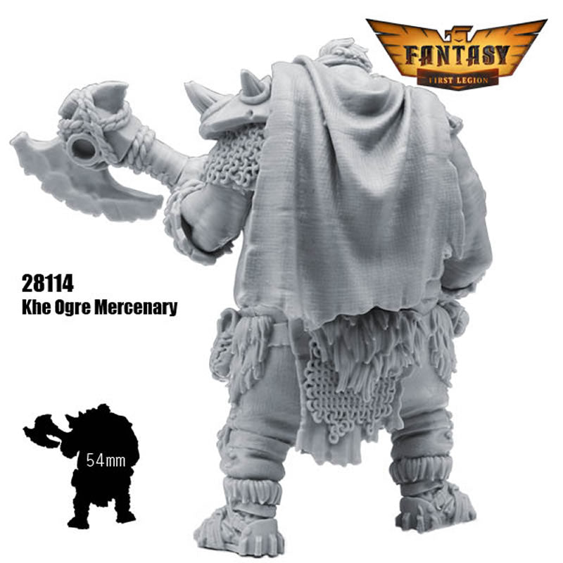 FLM28114 Khe Ogre Mercenary Figure Kit 28mm Heroic Scale Miniature Unpainted (ONLINE ORDER ONLY)