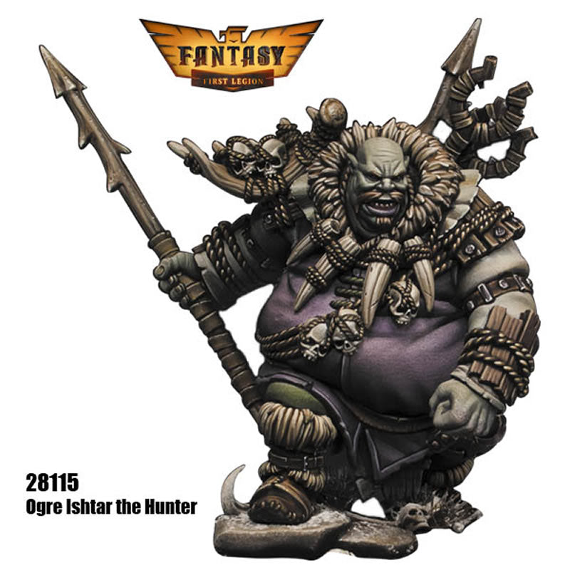 FLM28115 Ogre Ishtar The Hunter Figure Kit 28mm Heroic Scale Miniature Unpainted (ONLINE ORDER ONLY)
