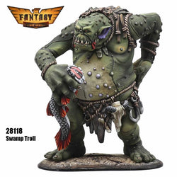 FLM28118 Swamp Troll Figure Kit 28mm Heroic Scale Miniature Unpainted (ONLINE ORDER ONLY)