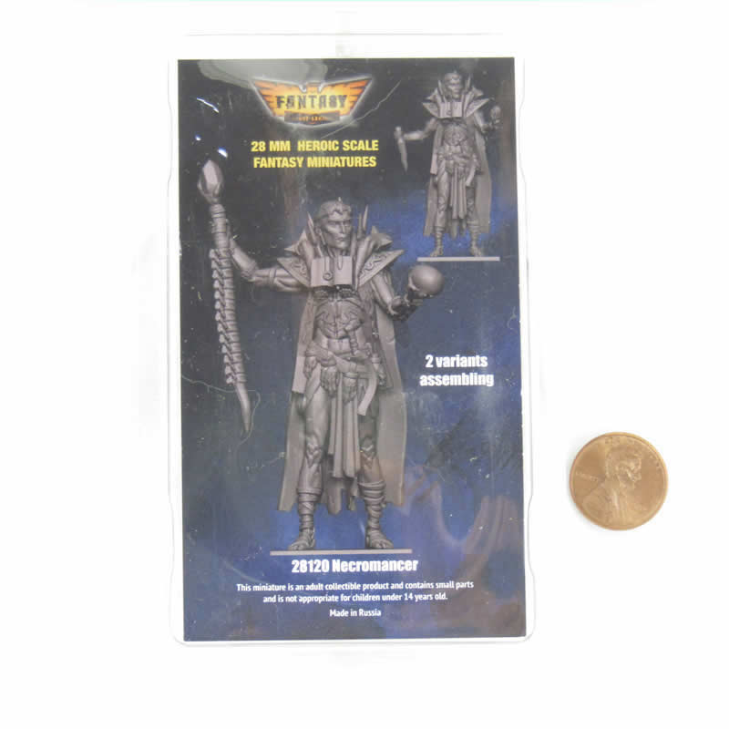FLM28120 Necromancer Figure Kit 28mm Heroic Scale Miniature Unpainted (ONLINE ORDER ONLY)