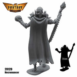FLM28120 Necromancer Figure Kit 28mm Heroic Scale Miniature Unpainted (ONLINE ORDER ONLY)