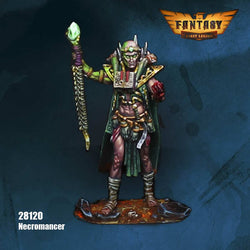FLM28120 Necromancer Figure Kit 28mm Heroic Scale Miniature Unpainted (ONLINE ORDER ONLY)
