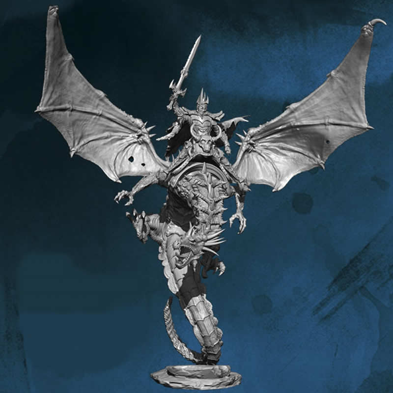 FLM28130 Millendarr Frostwind Flying Dragon Figure Kit 28mm Heroic Scale Miniature Unpainted (ONLINE ORDER ONLY)