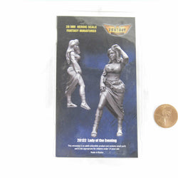 FLM28132 Lady of the Evening Figure Kit 28mm Heroic Scale Miniature Unpainted (ONLINE ORDER ONLY)