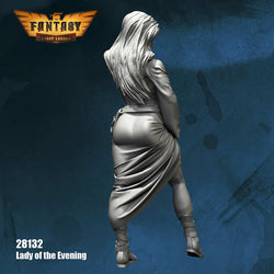 FLM28132 Lady of the Evening Figure Kit 28mm Heroic Scale Miniature Unpainted (ONLINE ORDER ONLY)