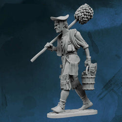 FLM28133 Chimney Sweep Figure Kit 28mm Heroic Scale Miniature Unpainted (ONLINE ORDER ONLY)