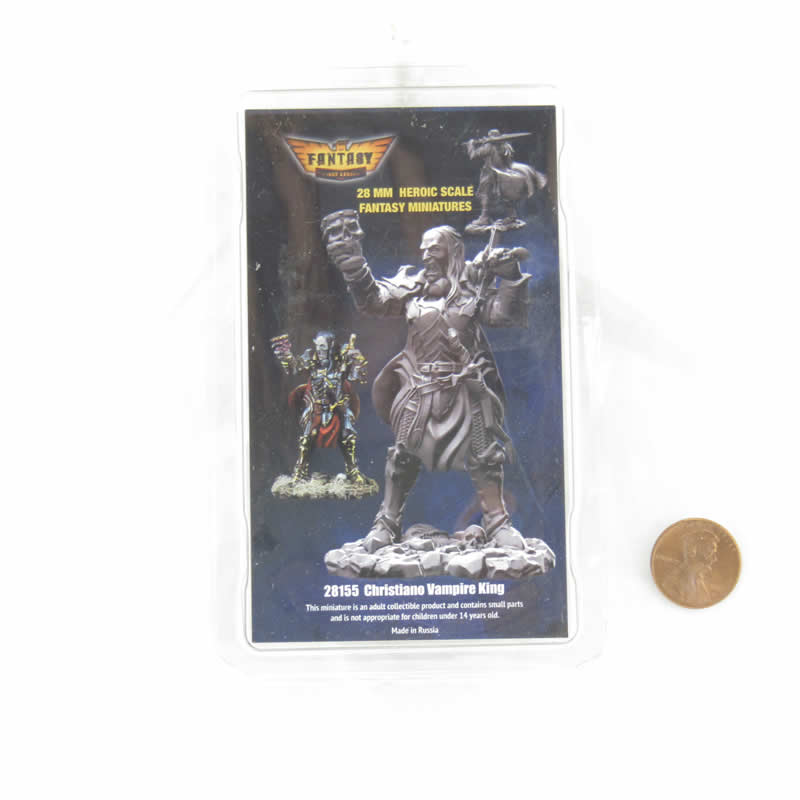 FLM28155 Christiano Vampire King Figure Kit 28mm Heroic Scale Miniature Unpainted (ONLINE ORDER ONLY)
