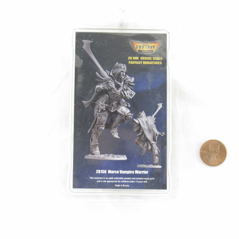 FLM28156 Marco Vampire Warrior Figure Kit 28mm Heroic Scale Miniature Unpainted (ONLINE ORDER ONLY)