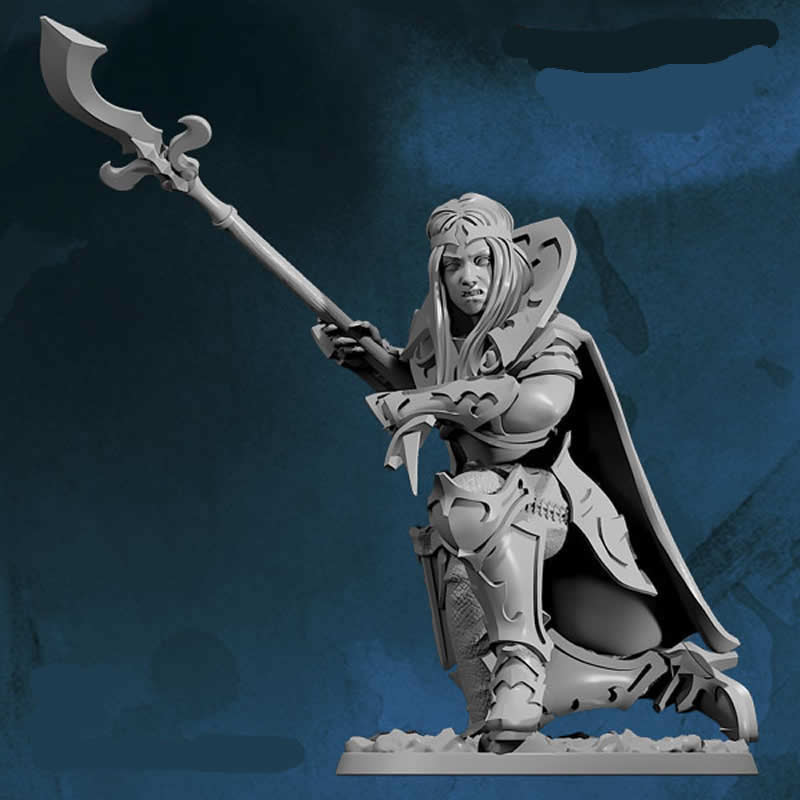 FLM28157 Alisha Female Vampire Warrior Figure Kit 28mm Heroic Scale Miniature Unpainted (ONLINE ORDER ONLY)
