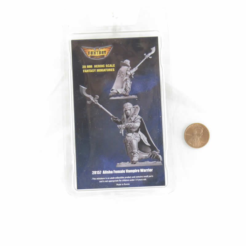 FLM28157 Alisha Female Vampire Warrior Figure Kit 28mm Heroic Scale Miniature Unpainted (ONLINE ORDER ONLY)
