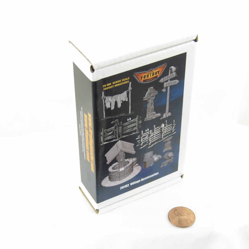 FLM28182 Village  Accessory Set 28mm Heroic Scale Miniature Unpainted (ONLINE ORDER ONLY)