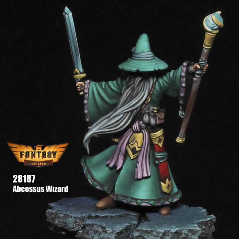 FLM28187 Abcessus Wizard Figure Kit 28mm Heroic Scale Miniature Unpainted (ONLINE ORDER ONLY)