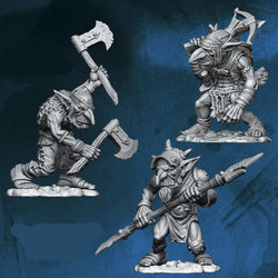 FLM28GOB03 Goblin Warriors 3 Different Goblins Figure Kit 28mm Heroic Scale Miniature Unpainted (ONLINE ORDER ONLY)