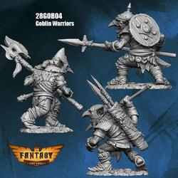 FLM28GOB04 Goblin Warriors 3 Different Goblins Figure Kit 28mm Heroic Scale Miniature Unpainted (ONLINE ORDER ONLY)