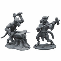 FLMKS01R Kobold Smith and Kobold with Hammer Figure Kit 28mm Heroic Scale Miniature Unpainted (ONLINE ORDER ONLY)