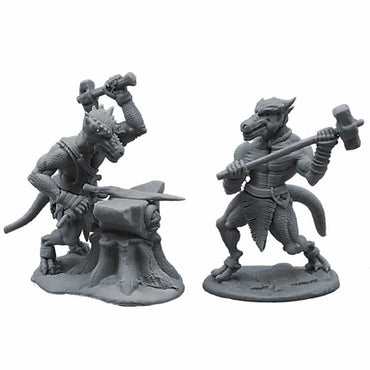 FLMKS01R Kobold Smith and Kobold with Hammer Figure Kit 28mm Heroic Scale Miniature Unpainted (ONLINE ORDER ONLY)