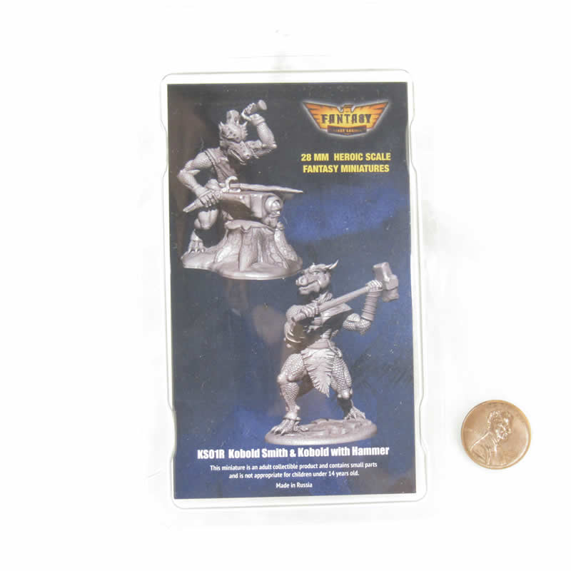 FLMKS01R Kobold Smith and Kobold with Hammer Figure Kit 28mm Heroic Scale Miniature Unpainted (ONLINE ORDER ONLY)