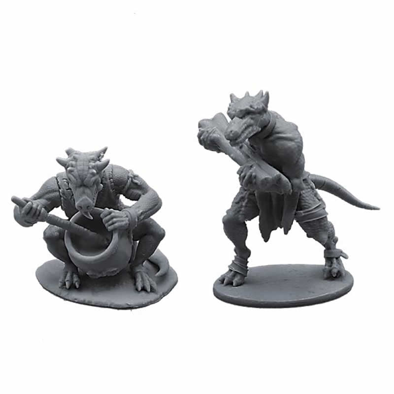 FLMKS02R Kobold Carrying Wood and Kobold with Pot Figure Kit 28mm Heroic Scale Miniature Unpainted (ONLINE ORDER ONLY)