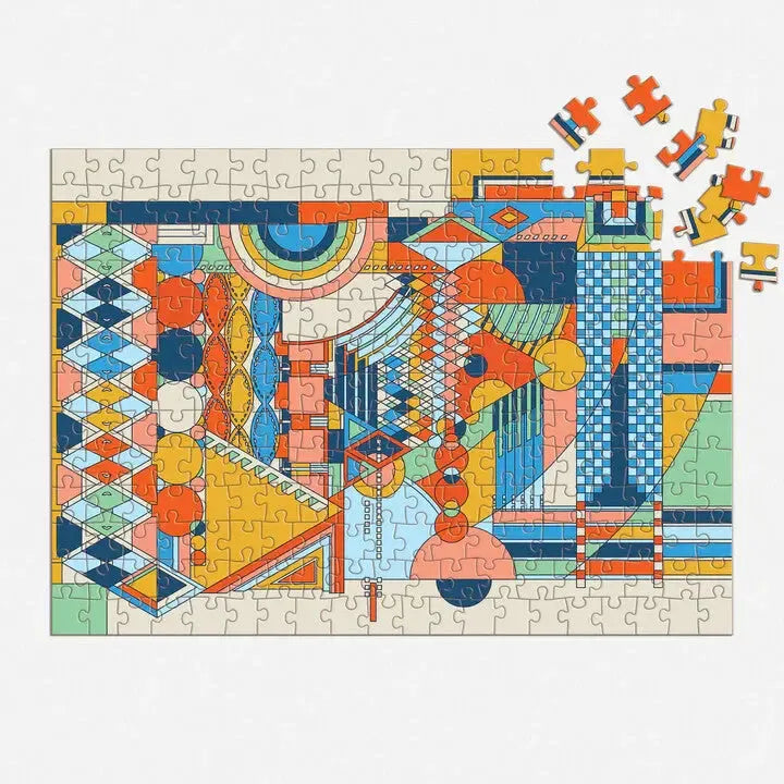 FLW Imperial Hotel Stone Wall Mural 250 Piece Wood Jigsaw Puzzle Galison (ONLINE ORDER ONLY)