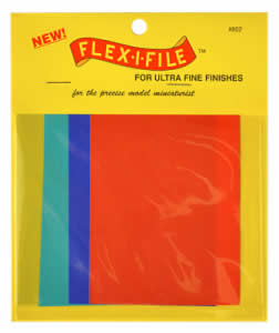 FLX802 Assorted Ultra Fine Grit Wet or Dry Abrasive Sheets 4 Pack Flexi File (ONLINE ORDER ONLY)