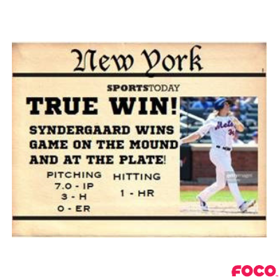 Noah Syndergaard New York Mets True Win Bobblehead (ONLINE ORDER ONLY)