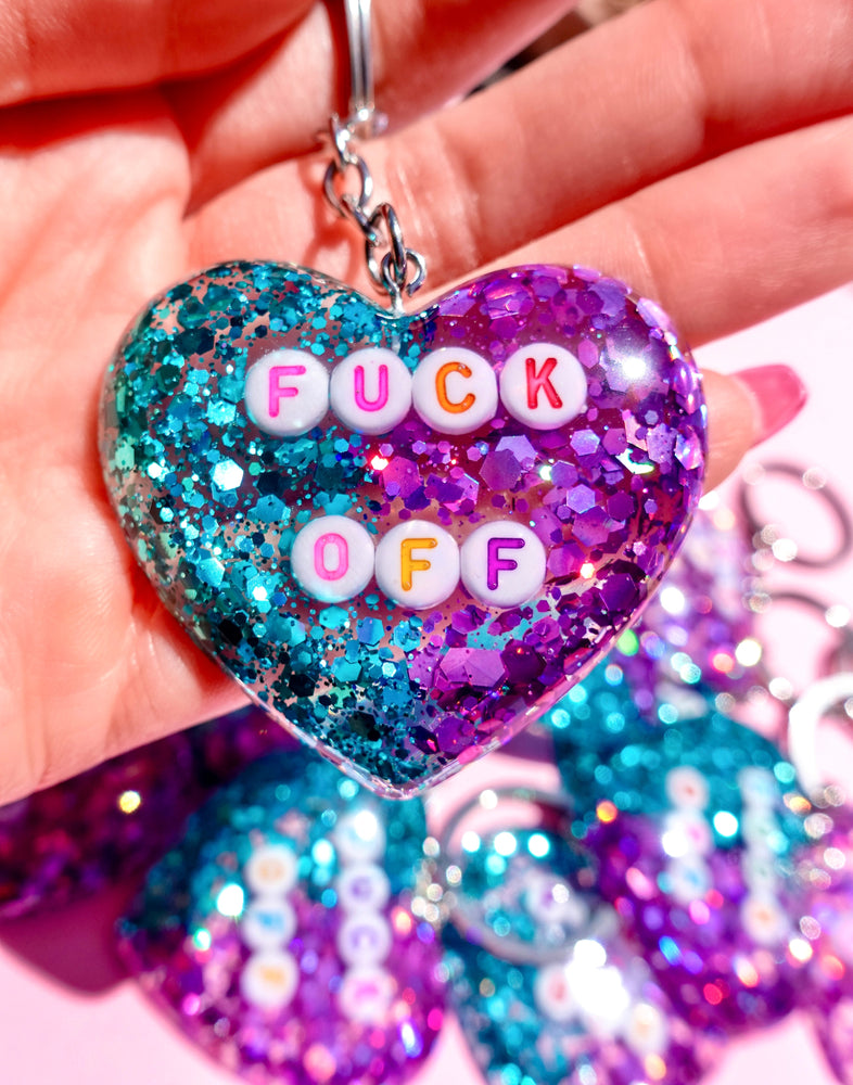 Fuck Off Glitter Keychain (Online Order Only)